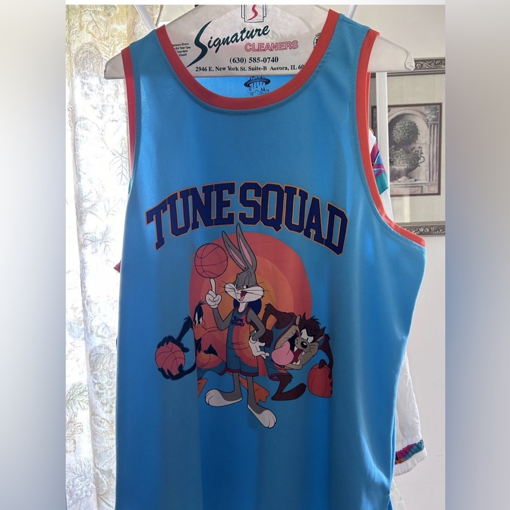Mens Basketball Jersey Bugs #1 Tune Squad Space Jam Size Large
